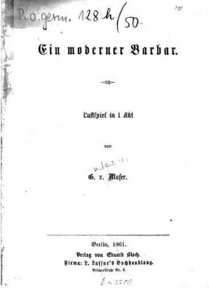 Ein moderner Barbar