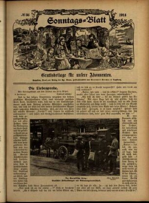 Ausgabe vom Sonntag, den 06. September 1914.