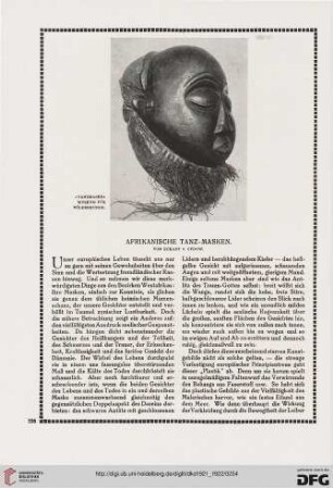 Afrikanische Tanzmasken