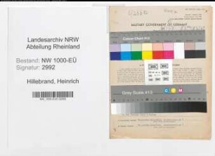 Entnazifizierung Heinrich Hillebrand, geb. 07.05.1893 (Kaufm.Angest.)