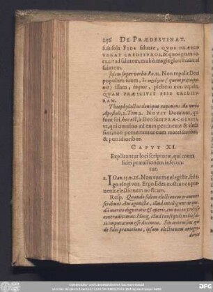 Caput XI. Explicantur loci scripturae, qui contra fidei praevisionem inferuntur.