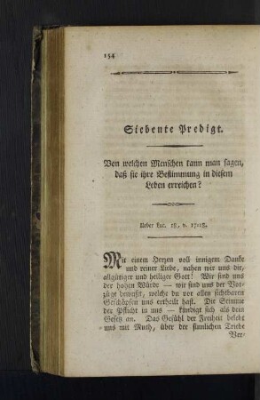 Siebente Predigt.