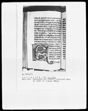 Psalterium und Diurnale — Initiale E (xultate deo), Folio 66verso