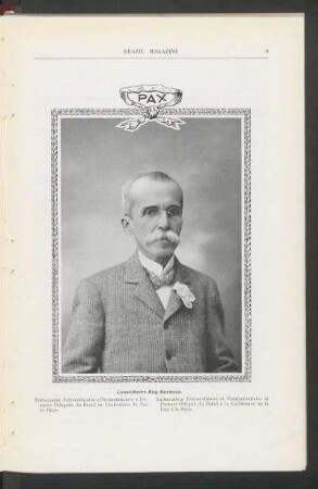 Conselheiro Ruy Barbosa - [Retrato] : Embaixador extraordinario e plenipotenciaro e primeiro delegado do Brazil na Conferência da Paz na Haya