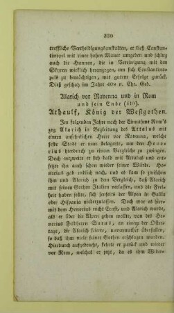 Alarich vor Ravenna und in Rom