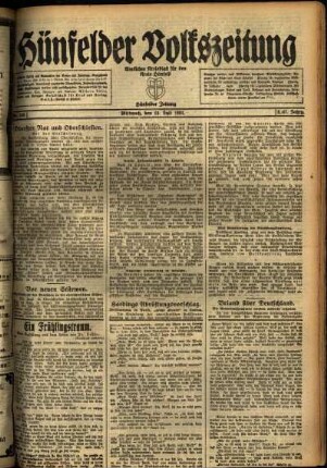 Ausgabe vom Mittwoch, den 13. Juli 1921.