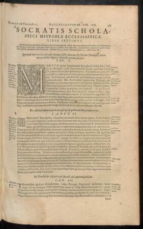 Socratis Scholastici Historiae Ecclesiasticae, Liber Septimus.