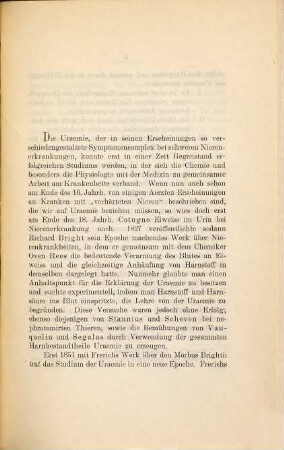 Über chemische Reizung der Medulla oblongata mit Rücksicht auf Uraemie : Inaugural-Dissertation
