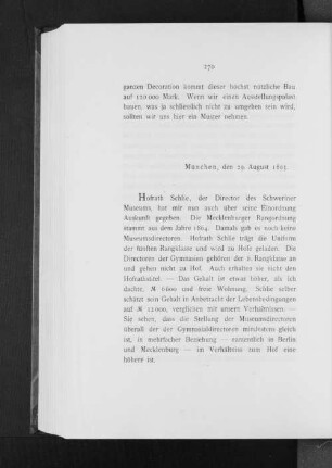München, den 29. August 1893.