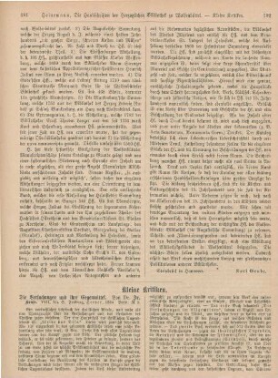 181-188 Kleine Kritiken