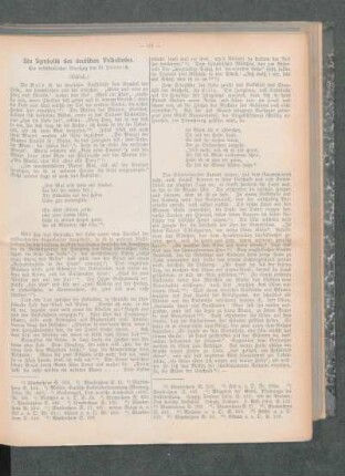 ¬Die¬ Symbolik des deutschen Volksliedes : ein volkskundlicher Streifzug ; (Schluß)