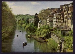 504, Universitätsstadt Tübingen. Am Neckar mit Hölderlinturm.