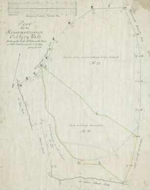 Plan über den herrschaftlichen Oelberg-Wald