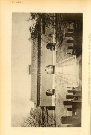 Gate behind the temple in the mausoleum of Ch'ing Tsu