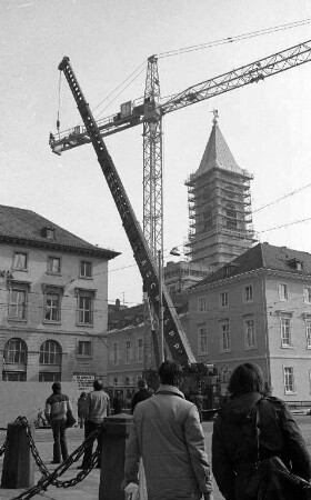 Auskernungsarbeiten im Innern der Dresdner Bank Zähringer Straße 41 am Marktplatz