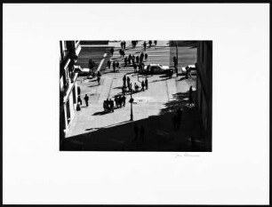 Madrid. Passanten in einer Straße