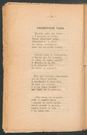 Persecución vana
