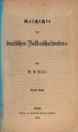Geschichte des deutschen Volksschulwesens, 4