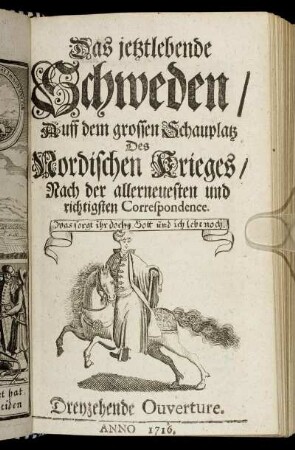 Dreyzehende Ouverture. Anno 1716.