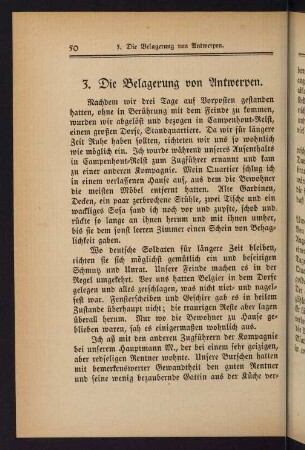 50-72, 3. Die Belagerung von Antwerpen
