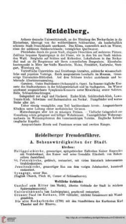 Heidelberger Fremdenführer
