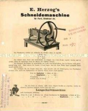 Schneidemaschine für Porre, Grünkraut usw.