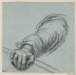 Studie zu rechtem, aufgelegten Arm