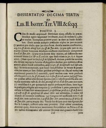 Dissertatio Decima Tertia.