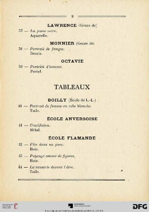 Tabelaux (Nr. 40-60)