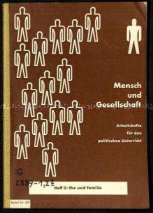 Schulbuch für den politischen Unterricht zu Ehe und Familie