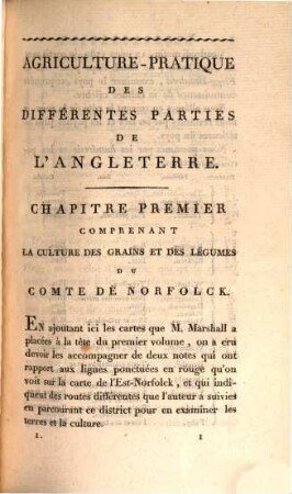 Agriculture-pratique des différentes parties de l'Angleterre, 1