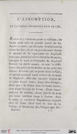 L'Assomption, ou la Vierge couronnée dans le ciel