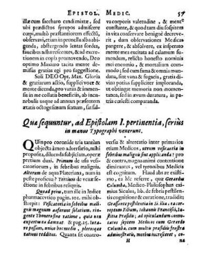 Quæ sequuntur, ad Epistolam I. pertinentia, serius in manus Typographi venerunt.