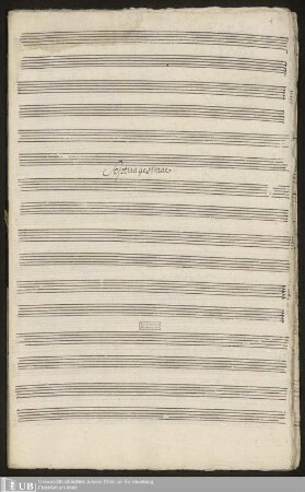 Ms. Ff. Mus. 1081 - Am Sonntage Septuagesimae : à C.A T.B., doi violini, viola con cembalo
