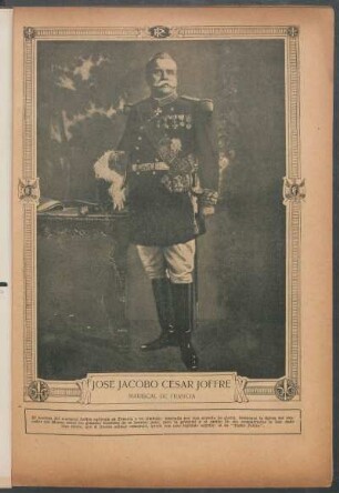 José Jacobo César Joffre, mariscal de Francia - [Retrato]
