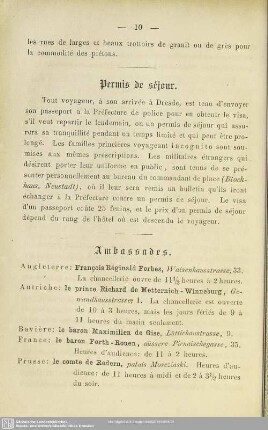 Permis de séjour