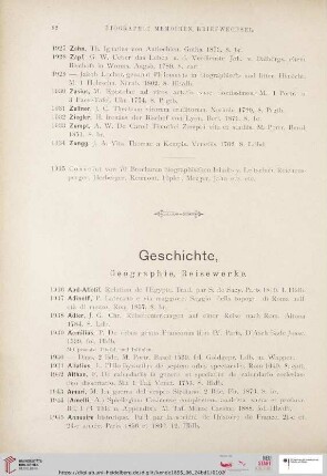 Geschichte, Geographie, Reisewerke (Nr. 1936 - 2217)