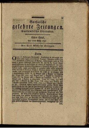 Eilftes Stück, den 17ten März 1792.