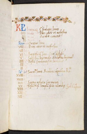 Kalendarium