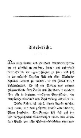 Vorbericht