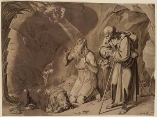 Der hl. Hieronymus findet Paulus Eremita