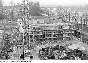 Opernhaus. Baukörper der Probebühne
