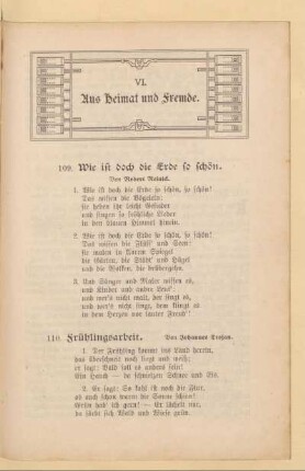 VI. Aus Heimat und Fremde