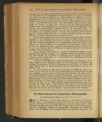 Die ältesten Dokumente der amerikanischen Missionsgeschichte.