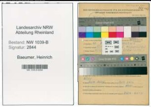 Entnazifizierung Heinrich Baeumer , geb. 20.02.1901 (Spediteur)