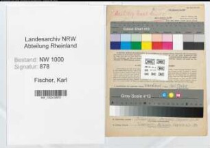 Entnazifizierung Karl Fischer, geb. 03.11.1902 (Wachmann)