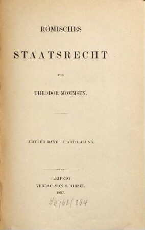 Römisches Staatsrecht, 3,1
