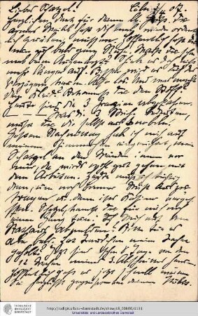 Postkarte vom 03.04.1907