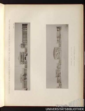 Öffentliche Konkurrenz wegen Bebauung der Museumsinsel 1884 Taf. LIV