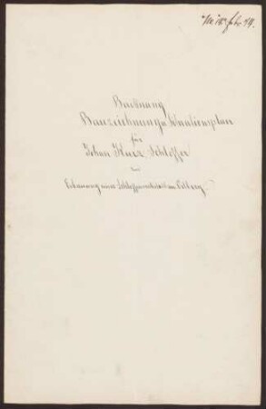 Kurz, Johann, Schlosser Anbau einer Schlosserwerkstatt